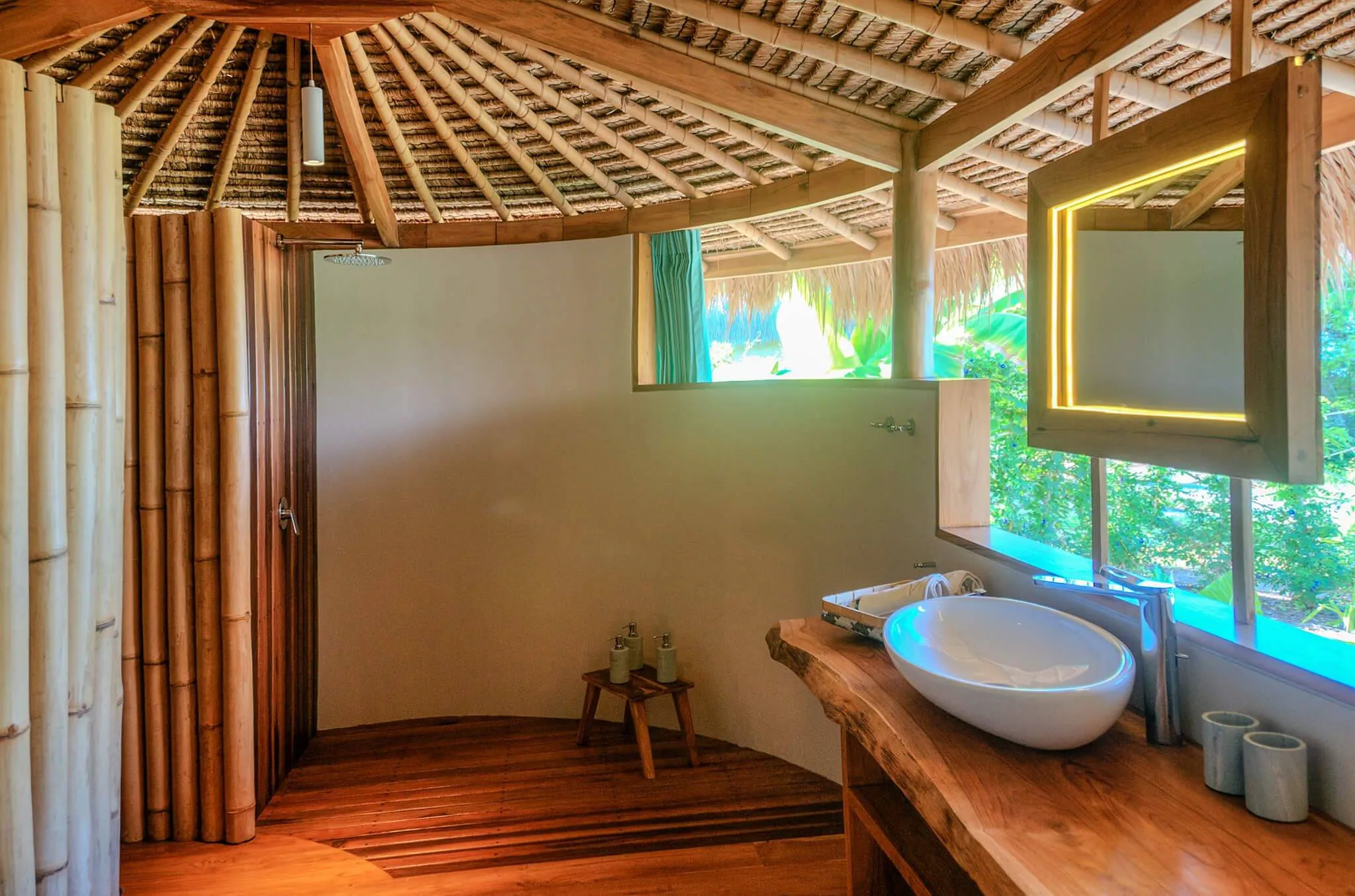 Beach Cottage rain shower